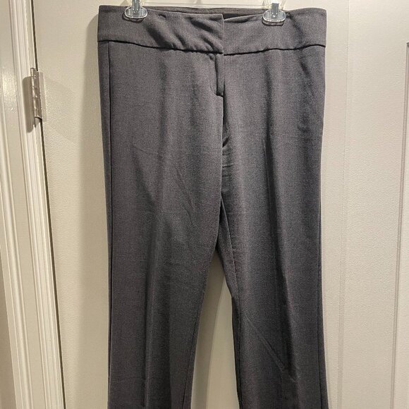 Kenneth Cole Amanda Pants Charcoal Heather Gray Straight Cut size 8 great condit - Picture 1 of 8